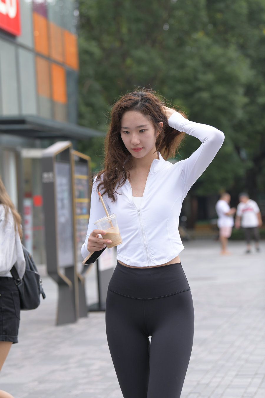 图片[3]-像刘亦菲的黑色瑜伽裤女孩J2237 340P1V-14.8GB-学妹图库