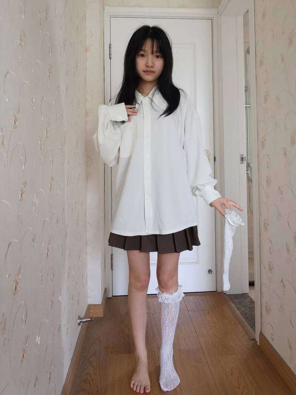 图片[1]-百褶裙可爱又大方的小姑娘【122P】20002-学妹图库