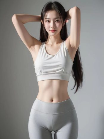 图片[3]-AI瑜伽裤清纯妹子系列图-学妹图库