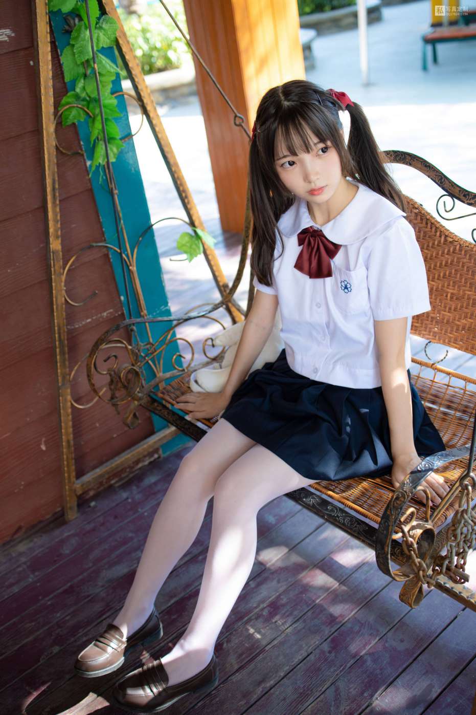 图片[3]-眼神好清澈的双马尾白丝女孩【75P】20019-学妹图库